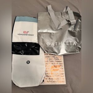 Variety of shopping bags